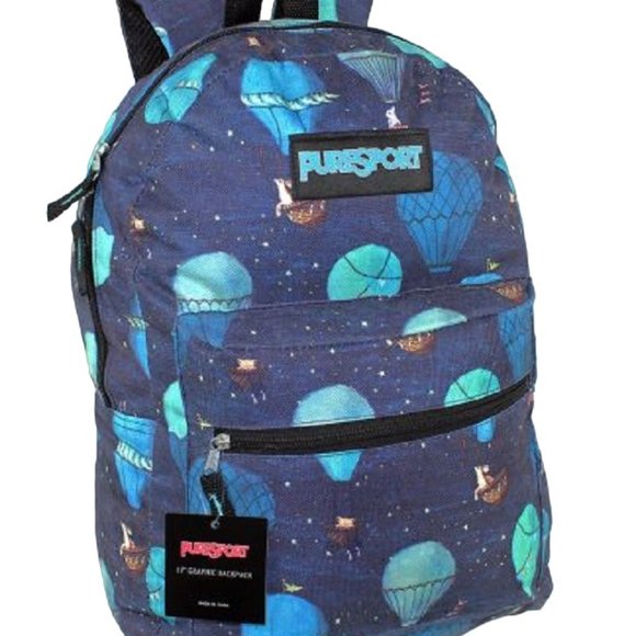 PureSport 17" Graphic Kids Backpack Multi D - 102-17D Retail $39.95 - Picture 1 of 2